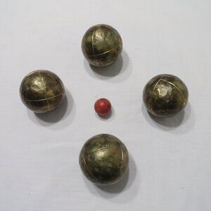 Vintage, BOCCE ball set, la boule OBUT, Pétanque boules, lawn bowls